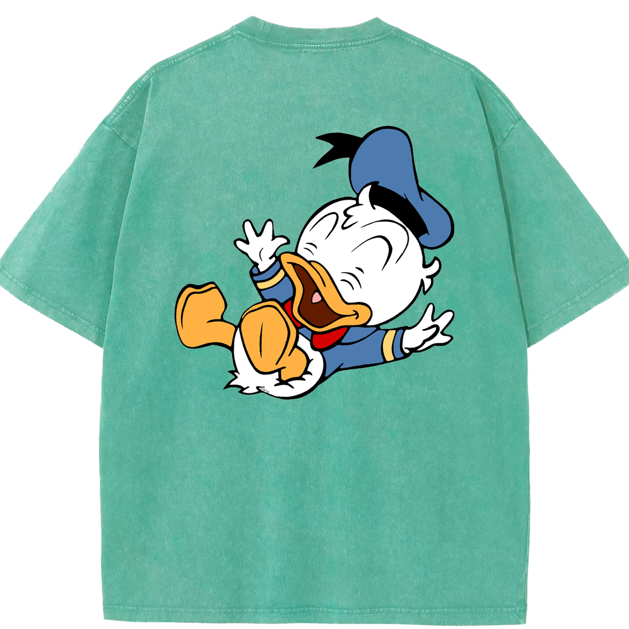 （画像用） ミッキーマウス Mickey Mouse 綿100% ヴィンテージ風 半袖Tシャツ（背面プリント）